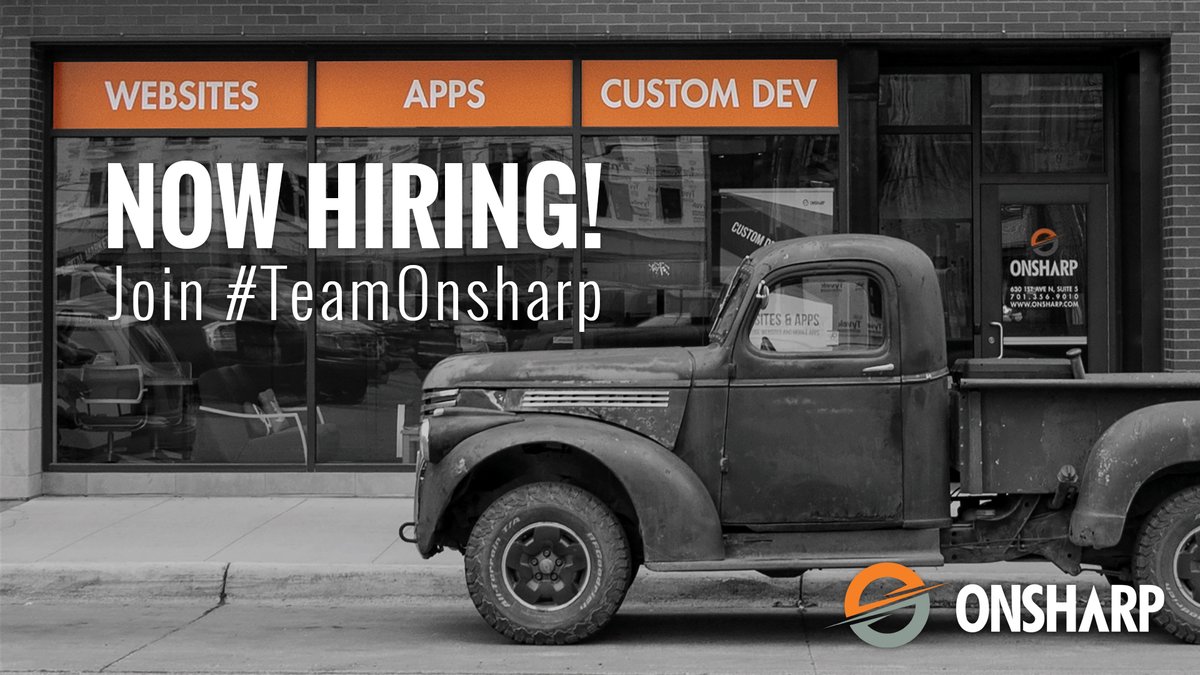 Want to join an incredible team? We currently have 4 available positions:

SALES
- Business Development Manager (Minneapolis)

SERVICES
- Quality Assurance Engineer
- Senior Solution Architect
- Website Support Coordinator

To apply please visit: onsharp.com/about/careers/