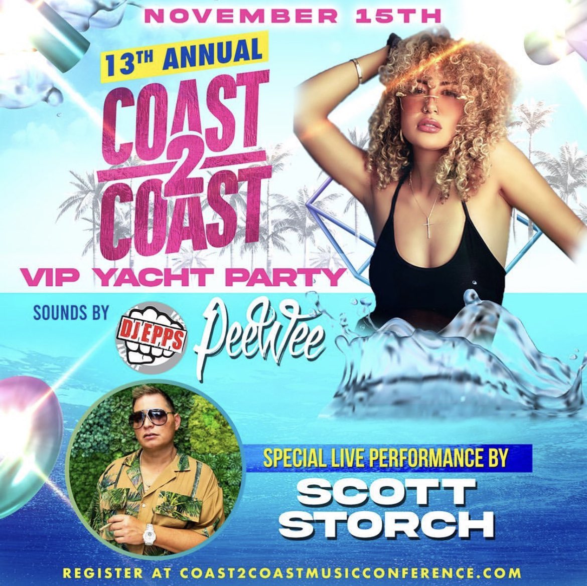 _tonyMC's tweet photo. Catch @RickRoss & Scott Storch at @coast2coastmag’s #C2CMusicConference at the #LHCC in Miami this weekend! I’ll be in the building interviewing artists, panelists and more. Plus that VIP Yacht Party is gonna be 🔥🔥🔥
🎟: https://t.co/ut0yTNykMC https://t.co/xjYhLm9s4a