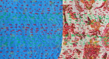Silk Kantha Scarf Head Wrap Stole patchwork Hand Quilted Women Shawl Stitched KP40