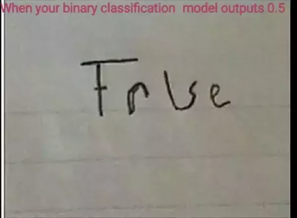 When your binary classification model outputs 0.5...