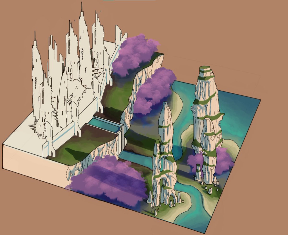 DeckDefense's tweet photo. Création des concepts de MAP du jeu In Progress 
#game #gameart #conceptart #concept #WIP https://t.co/mIzcrlQn0B