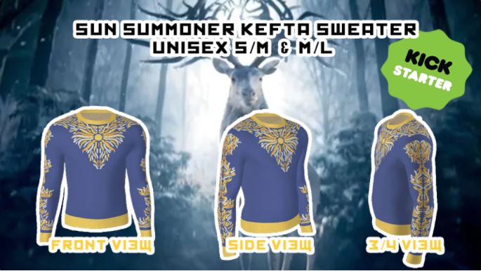 Mochi__Makes's tweet photo. The Kickstarter campaign is pre-launched! Check out our first Shadow &amp; Bone graphic sweater --> https://t.co/TBFHBkvjEa #shadowandbone #kefta #SixofCrows #cosplay #kickstarter #crowdfunding #grishaverse #sunsummoner https://t.co/tGpZ5nxZeb