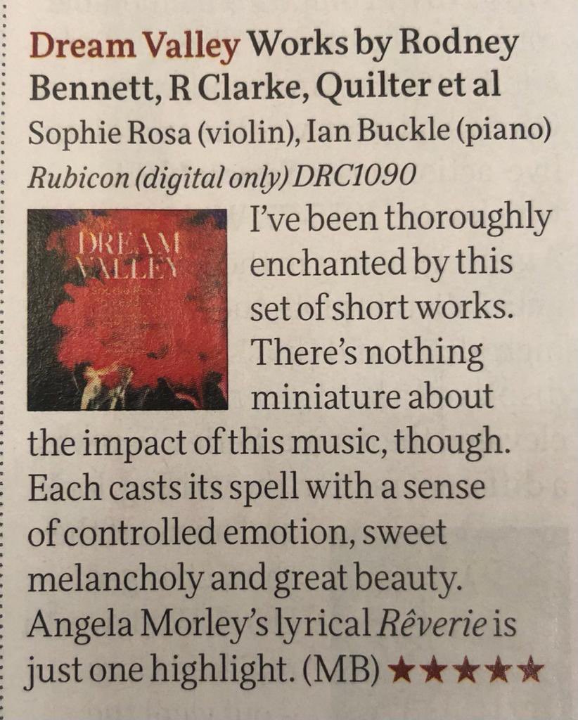 Thank you BBC <a href="/MusicMagazine/">BBC Music Magazine</a> for this lovely review! #RubiconClassics