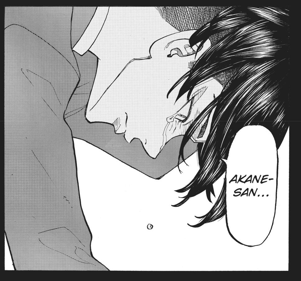 Yo toda sorprendida de que Tokyo Revengers tuvo un beso entre dos chicos y el autor va para atrás, queriendo tirar un no homo con esto de que Inui luce como Akane pero man, vos sabés que no es Akane. La negación te viene cuando se te canta Koko.