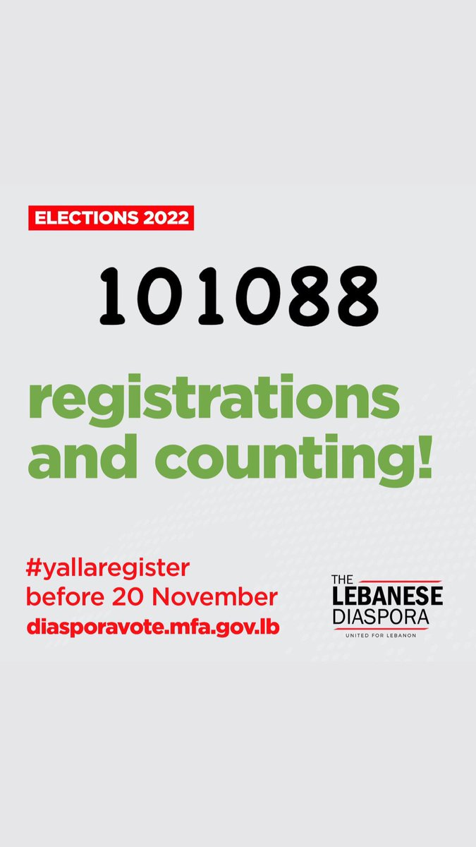 عيب علينا ما نوصل أقلّه لل ٢٠٠ ألف.
باقي ٨ ايام للتسجيل..كرمال لبنان 🇱🇧