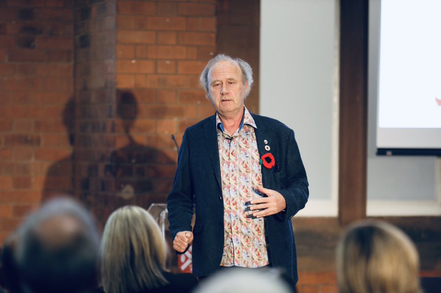 KPMG_Ireland's tweet photo. At yesterday evening’s Annual KPMG Lecture with @QUB_CEC we welcomed Sir Tim Smit, co-founder of the @edenproject who discussed the key future trends in his address ‘Does Salvation from Climate Change Rely on the Moral Compass of the Corporate World?#KPMGLecture #Sustainability https://t.co/gLx89SMQni
