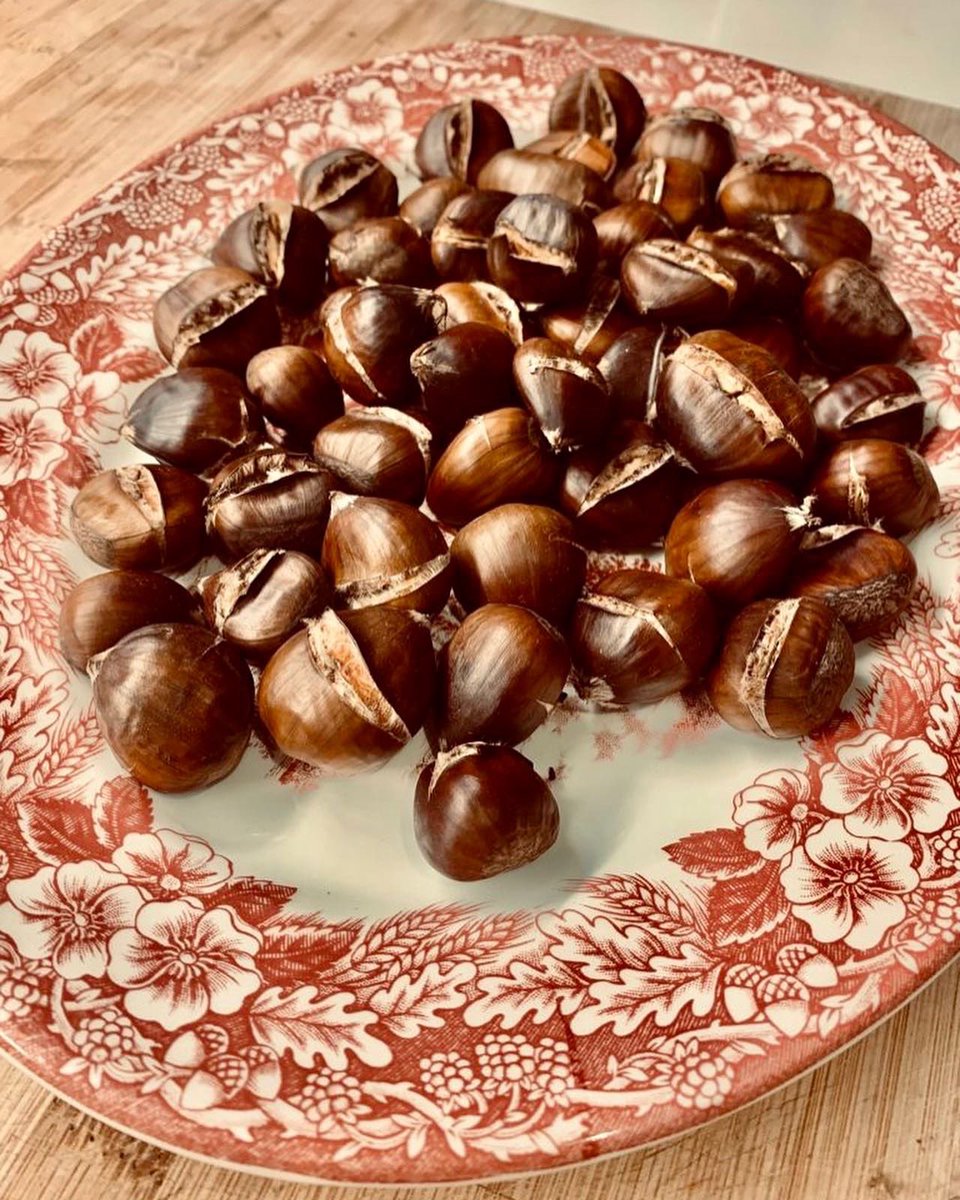 robinfood's tweet photo. A mi colega Ibon le ponen palote las castañas y las asa en un titá con su freidora #Bourgini … las tajas y en 15 mn. a 200 grados podrás ponerte ciego! ✊️🌰💨 #elplatoesdeAndrea #unamonada #AirFryer #bufarras #gases #chuscosguapos #Maravilla 👉🏼 https://t.co/yS9zWlbdwG https://t.co/5B4gtQ1D99