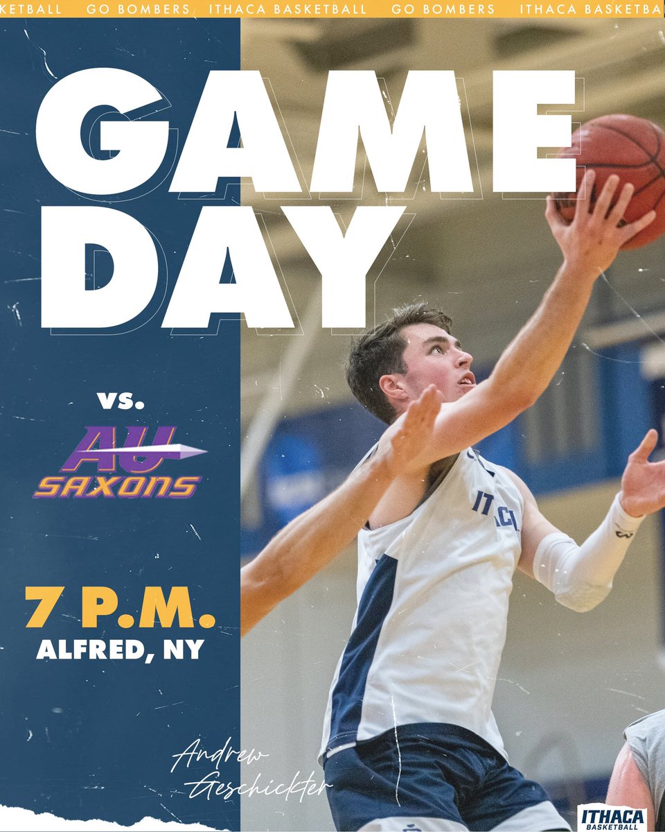 IthacaMBB's tweet photo. For the first time in 615 days, it’s finally Gameday! 

#GoBombers | #Family https://t.co/8tC8mLYlMY