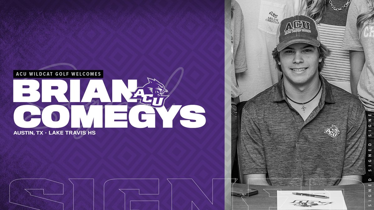 ACU_MGolf's tweet photo. ✍️ SIGNED! 

The ACU golf team announced on Friday the signings of Austin native Brian Comegys and local product Karson Grigsby for the upcoming season. 

More | https://t.co/0K1a07P0hk

#GoWildcats https://t.co/7sUeCJyGlO