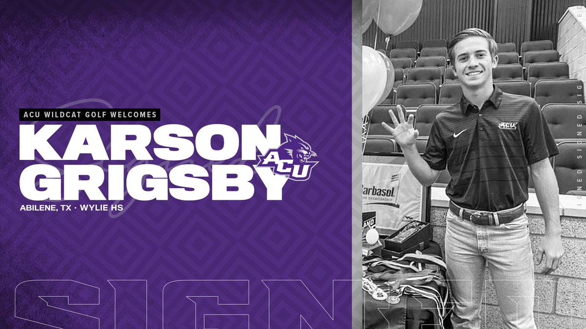 ✍️ SIGNED! 

The ACU golf team announced on Friday the signings of Austin native Brian Comegys and local product Karson Grigsby for the upcoming season. 

More | bit.ly/3c4NcUm

#GoWildcats