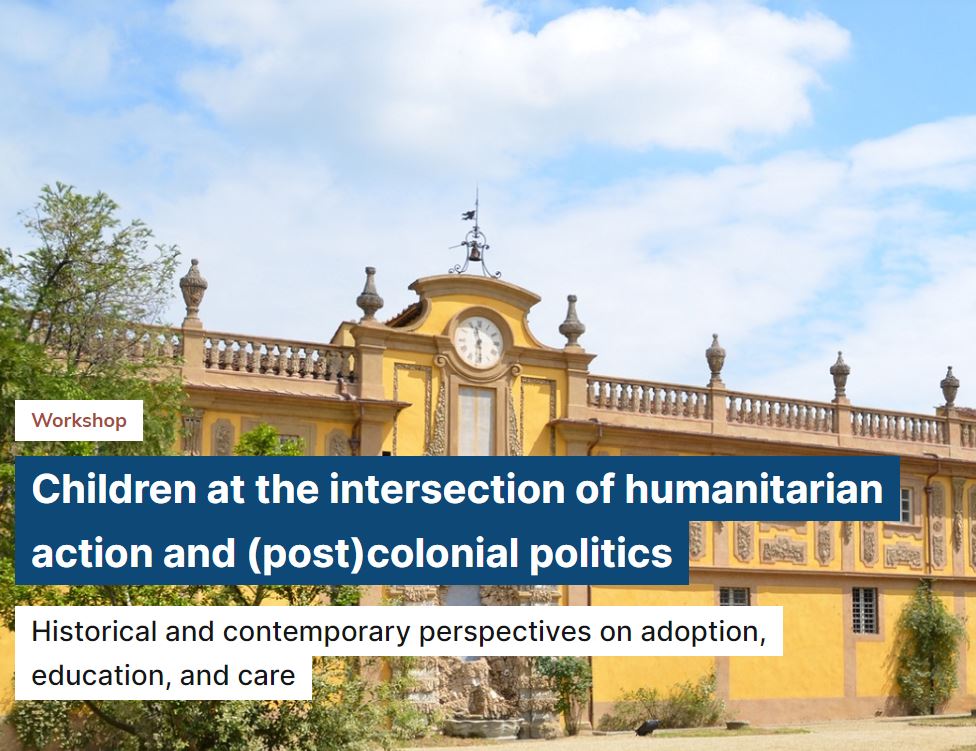 EUI_History's tweet photo. Adoption, education, and child care in colonial and postcolonial contexts - on 18 and 19 November, join us for a workshop on the history of children as historical subjects and objects in humanitarian contexts 👉 https://t.co/UHmRccXtri co-organized with @NWONieuws @UNI_FIRENZE https://t.co/xdwJDJjUPW