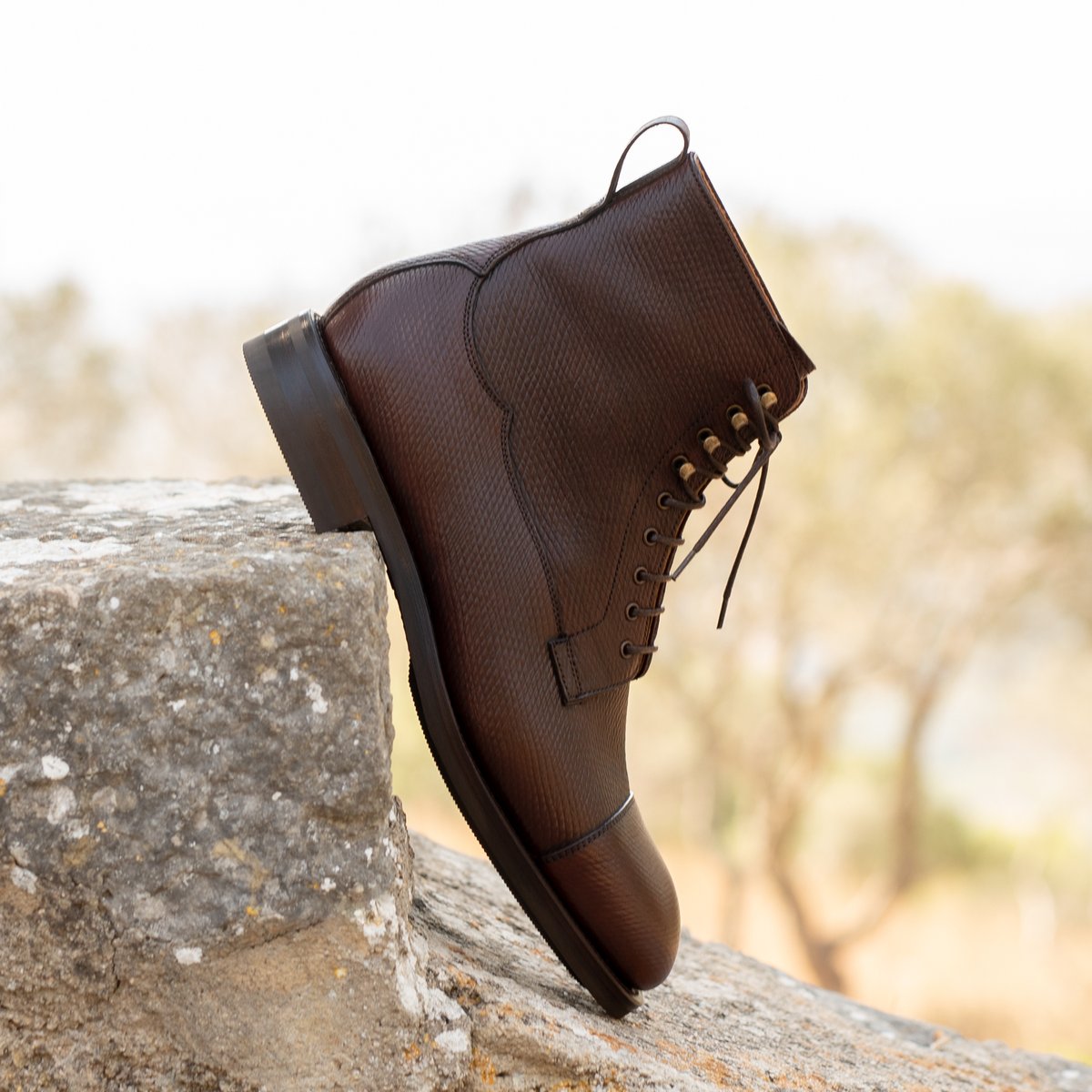 Work boots 80791 in J. & F.J. Baker brown Russian Calf