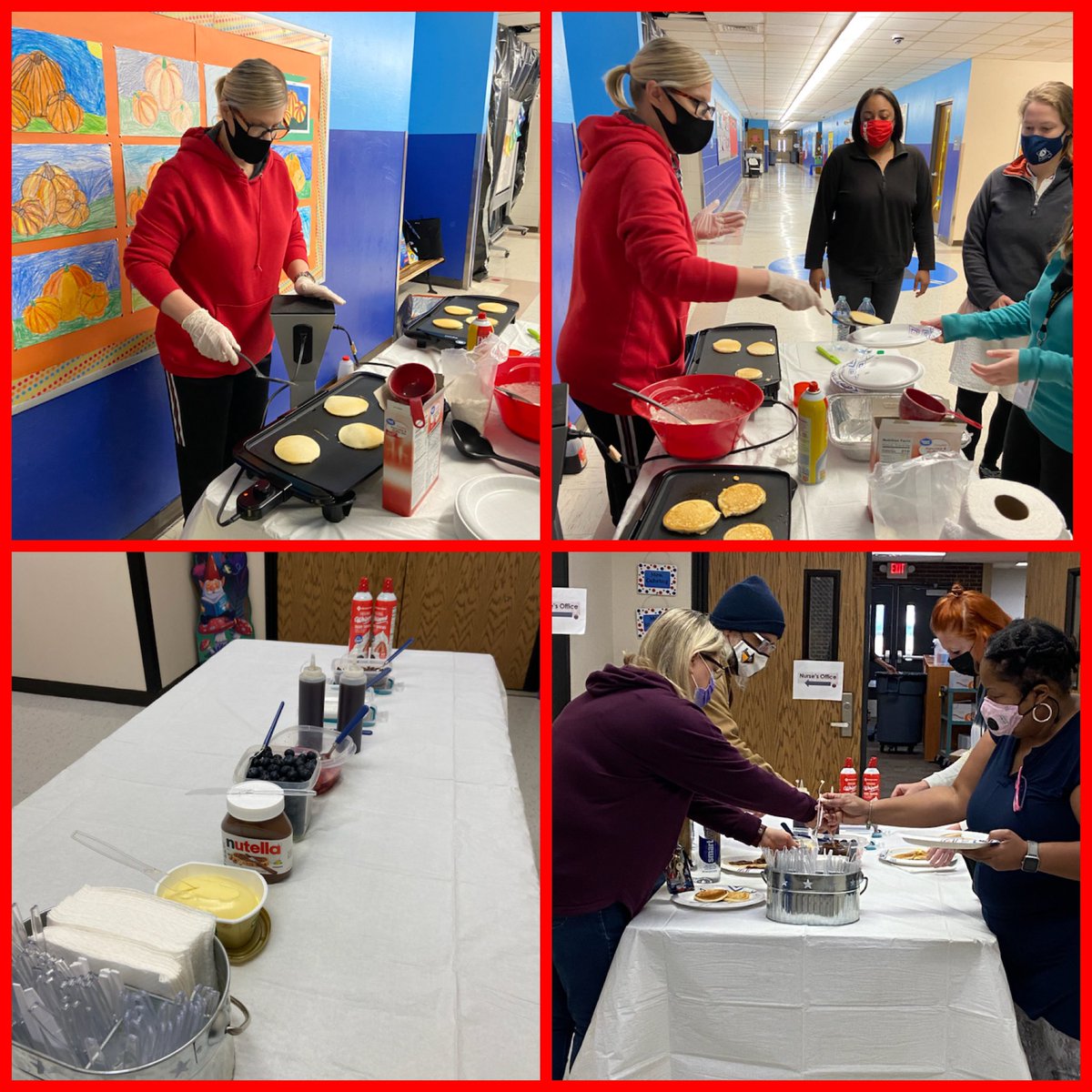 Principal <a href="/conniemoore705/">conniem</a> cooking up some pancakes for the staff on our PD day. 🥞<a href="/HMC1Proud/">Hickman Mills C-1 School District</a> <a href="/latanya_frankli/">LaTanya Franklin, Ed.D.</a> <a href="/YawObengKC/">Yaw Obeng</a>