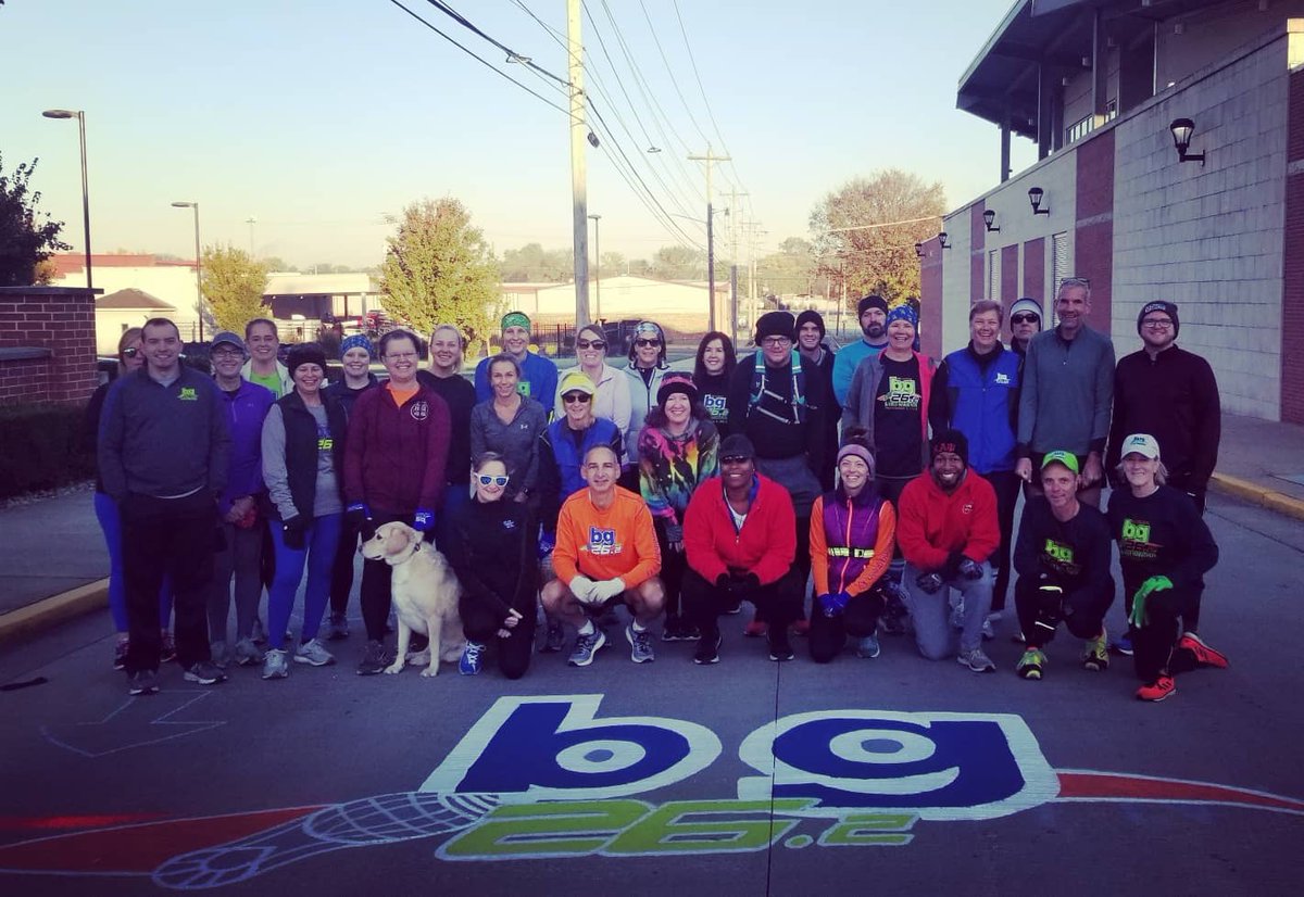 Bg262's tweet photo. Have you recovered? Who's ready to continue running? bg262 group run will meet 11/13 at Kereiakes Park beginning at 730am. Mileage and route of your choice. Bring your own hydration. Can't wait to see you!
#bg262 #bestofbgky #saturdayrun #milesandsmiles #mileswithfriends #laceup https://t.co/eSdaOvPBK9