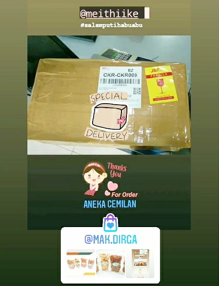 buVe2002's tweet photo. #Salamputihabuabu❤
Aneka Cemilan
@mak.dirga
😋🤤
for order 👇
DM. : @mak.dirga
FB . : Mak_Dirga
Twitter : Mak Dirga
#repeatorder #anekacemilan #homemade #mak_dirga #cemilanenak #cemilanmantul #cemilanmantapbikinbaperlenyap #snackenak #snackcrispy #snackrenyah https://t.co/ZYz3Bk9Dcy