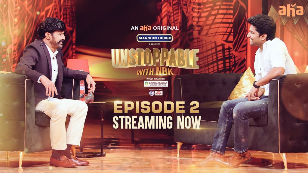 Ravinanii98's tweet photo. Episode 2 Streaming Now 🔥
#UnstoppableWithNBK #NadamuriBalakrishna #Nani #Balayya #BalaKrishna #MansionHouse https://t.co/EBaxA8U83p