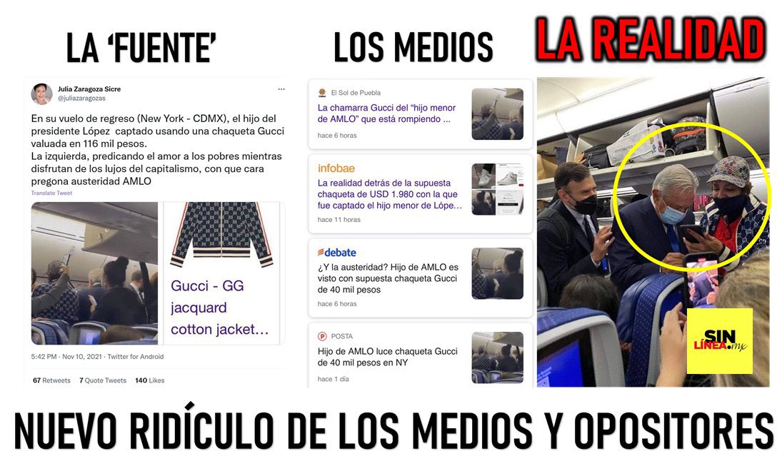 MissSunshine4's tweet photo. Un ridículo mas de la #OposicionMoralmenteDerrotada “el ijo de ANLO usa Guchi” https://t.co/6thhWB52GQ