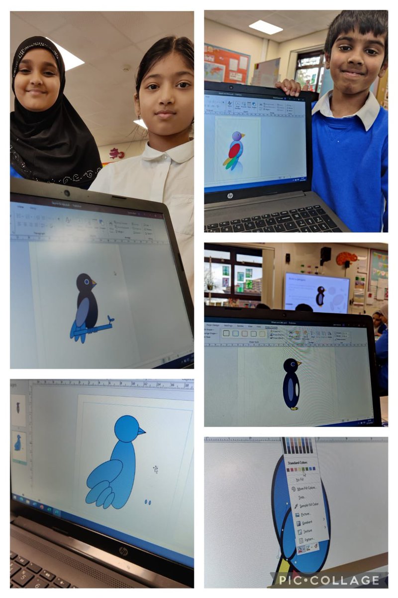Rowlatts_TMET's tweet photo. Year 5 have had a great afternoon of computing working on their vector drawing using Microsoft Publisher #RMComputing #Creative https://t.co/fuNvz9BP52
