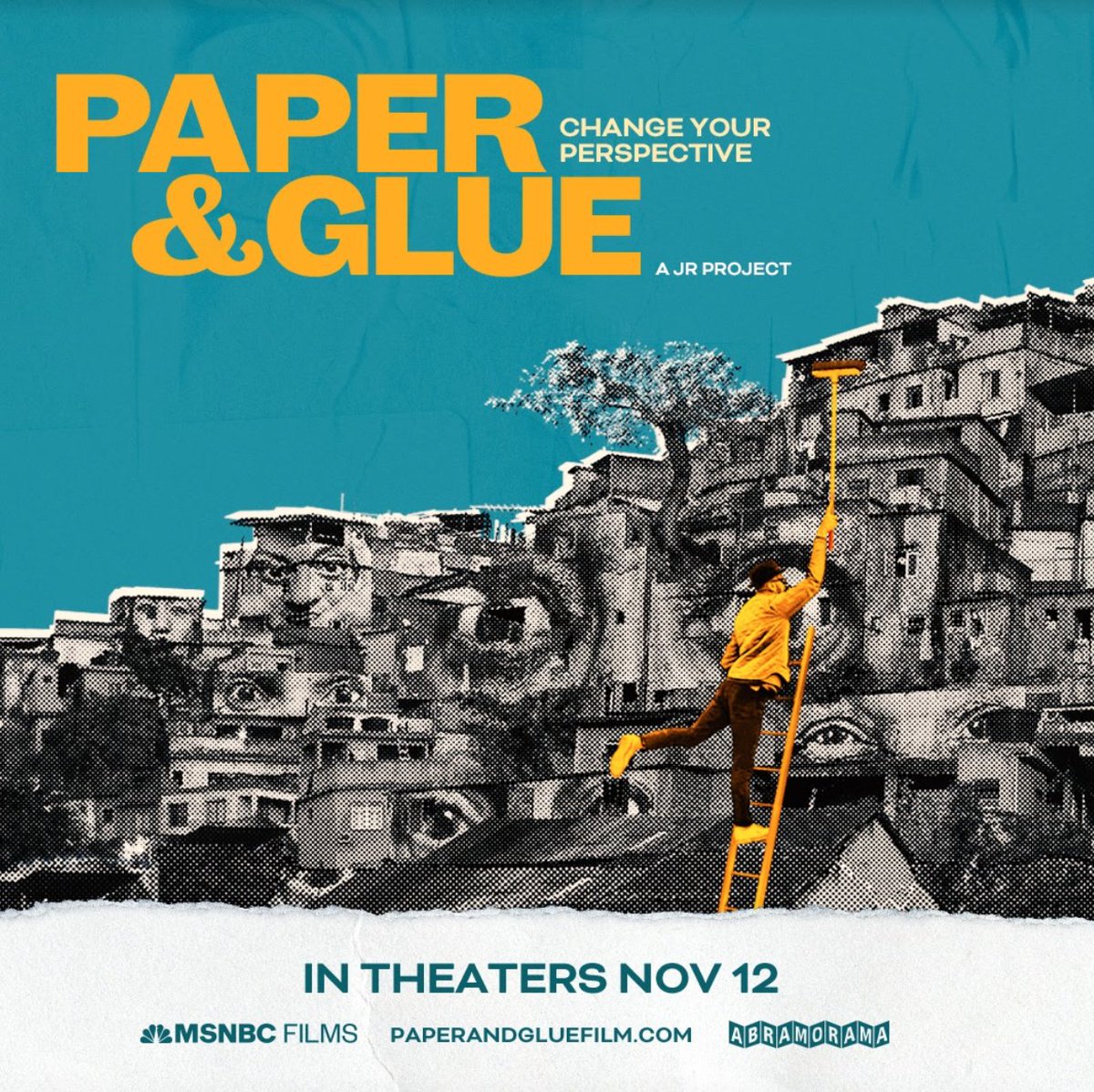 We had the opportunity to collaborate with the amazing production team at #ImagineDocumentaries on their new doc #PaperAndGlueFilm , directed by JR. Theatre release today!