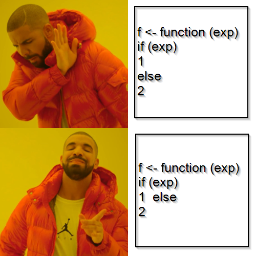 ChungFeiWu's tweet image. Error: unexpected &apos;else&apos; in &quot;else&quot;
#Rlanguage #RStats #code #programming