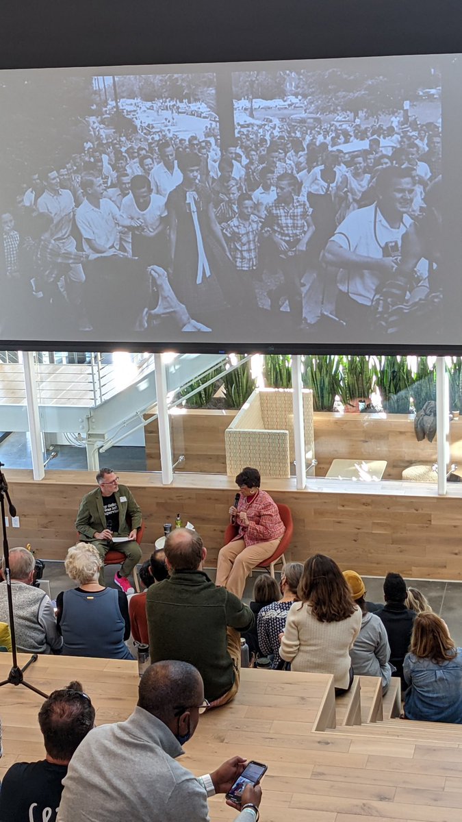 MGspeaksUP's tweet photo. I’m so honored to be here and listening to #DorothyCountsScoggins @CM_CLT @cltiscreative #CMLiminal @WrayWard https://t.co/VUyy1IcDfI