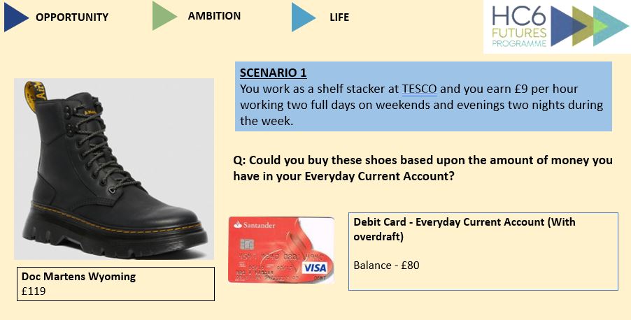 HC6thForm's tweet photo. Very excited to have launched the Futures Programme with Year 12 and 13 to try and make sure our Meeting Time sessions meaningfully prepare our students for adult life. One of this week's Year 13 sessions focused on 'What is an overdraft and should I be worried about it?' https://t.co/PfwyHXOB3N