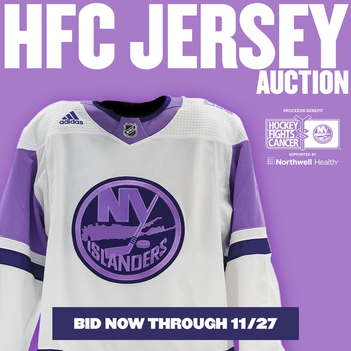 Men's Adidas White/Purple Nashville Predators Hockey Fights Cancer Primegreen Authentic Blank Practice Jersey