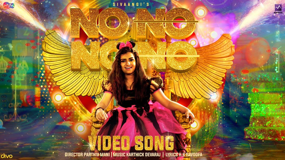 ManobalaV's tweet photo. The peppy &amp; foot tapping #NoNoNoNo video song ft. #Sivaangi OUT now
    
🔗 https://t.co/FiAmtp0UJo
    
SIVAANGI IN MMORIGINALS https://t.co/0O5I8ohdv9