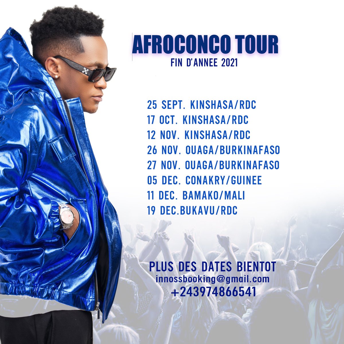 officialinnossb's tweet photo. Fresh Boy on the move😉 la tournée continue, kinshasa ce soir on se retrouve à l’académie des beaux-arts🔥 #griffes #tigre #innoss https://t.co/THThaBqEvG