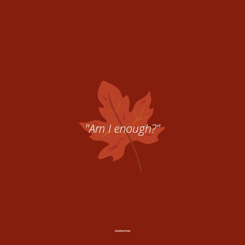 denfiles_'s tweet photo. ⠀

          002 : Am I enough?

⠀ https://t.co/vtBHNkiR8a