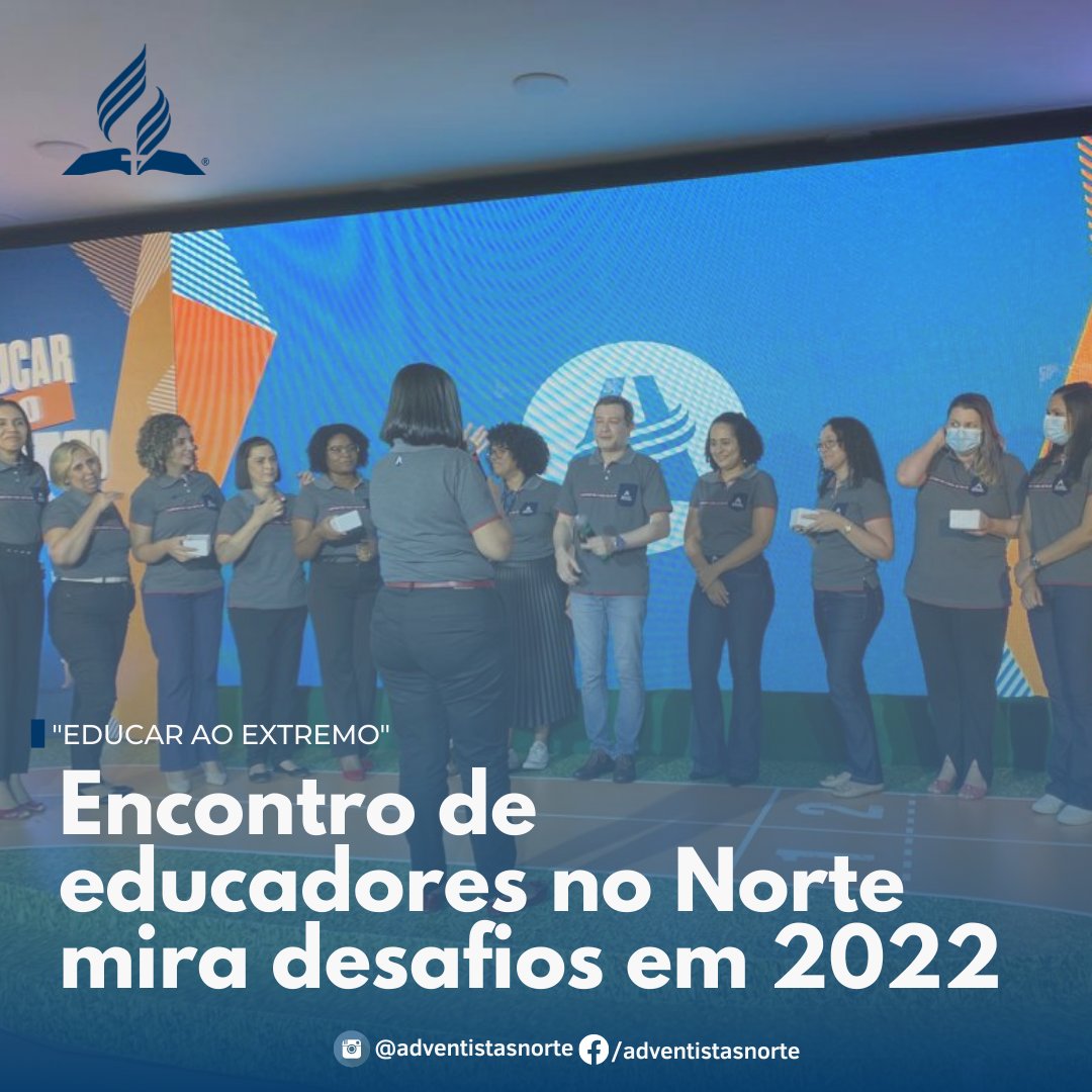Encontro de educadores no Norte mira desafios em 2022
Sob o tema "Educar ao extremo" o encontro objetivou o preparo técnico dos educadores para o exercício do próximo ano letivo.

Leia mais: