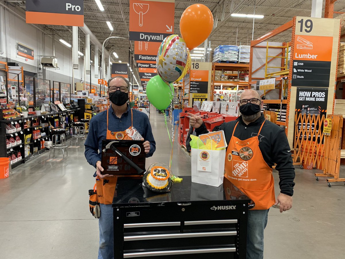 A BIG Congratulations to Tom Guerrin with our Duluth 2817 on his 25 years with The Home Depot!  We are so happy and proud to have you on our team Tom!  Thank you! #THD2817 <a href="/HanzlikJoe/">Joe Hanzlik</a> <a href="/CampSweenScott/">Scott Sweeney</a> <a href="/rymoflan/">Ryan Flanagan</a> <a href="/sharoninrussia/">Sharon P</a> <a href="/RandyAtTheHD/">Randy Scott</a>