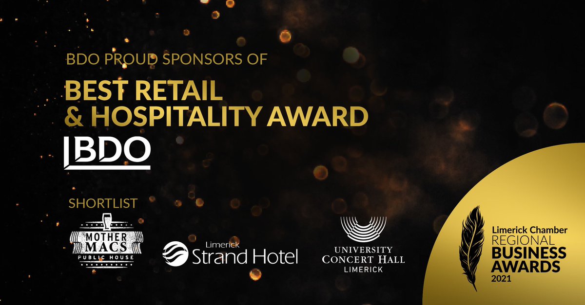 Delighted with the nomination for <a href="/UCHLimerick/">University Concert Hall</a> in this years <a href="/LimerickChamber/">Limerick Chamber</a> awards! And in such great company with the <a href="/LimerickStrand/">LimerickStrand Hotel</a> and <a href="/mothermacspub/">Mother Macs (Limerick, Ireland)</a> 👏