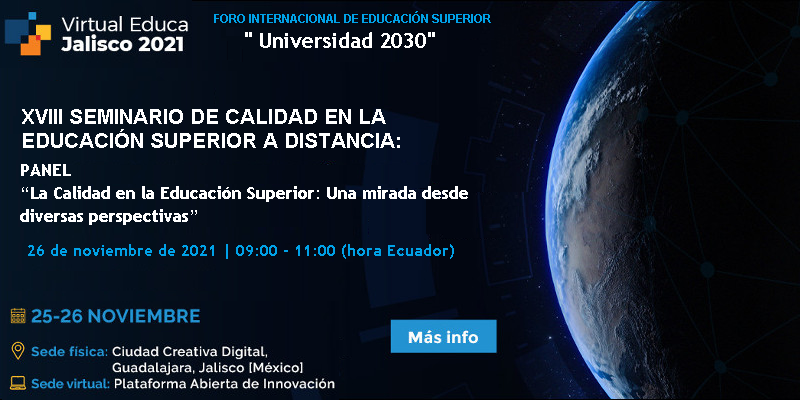 SomosCread's tweet photo. 🔴Participa este 26 de noviembre en el "XVIII Seminario de calidad en la educación superior a distancia".
🏛Organiza @CALED12 en colaboración @unesco_iesalc @pucp,@SomosCread y el apoyo institucional de la 
@utpl. Inscripciones abiertas 👉https://t.co/MYBLmTeTUV https://t.co/l9n2GdfxaQ