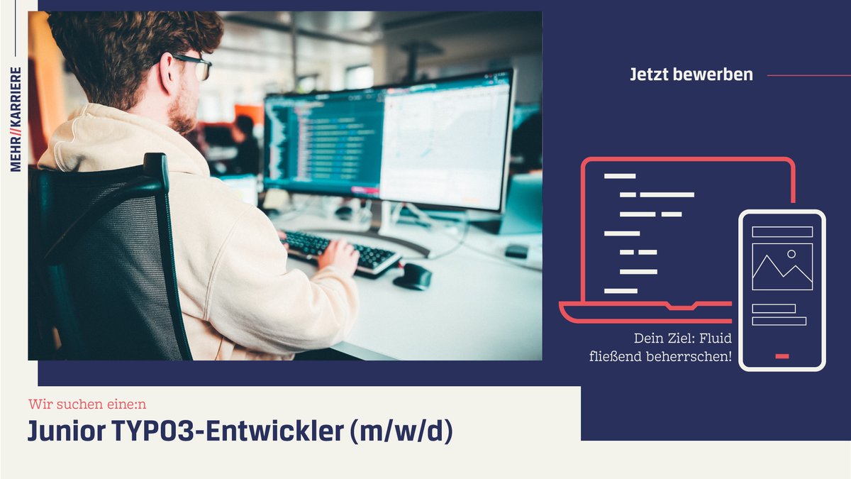 Du bist kein verrückter Dirigent, aber deine Pakete dirigierst du kompetent via composer? 🧑‍💻 Perfekt, dann haben wir den passenden #Job für dich! 👉 Bewirb dich jetzt als Junior #TYPO3-Entwickler:in bei uns.

🚀 Hier geht es lang: cp-compartner.de/karriere