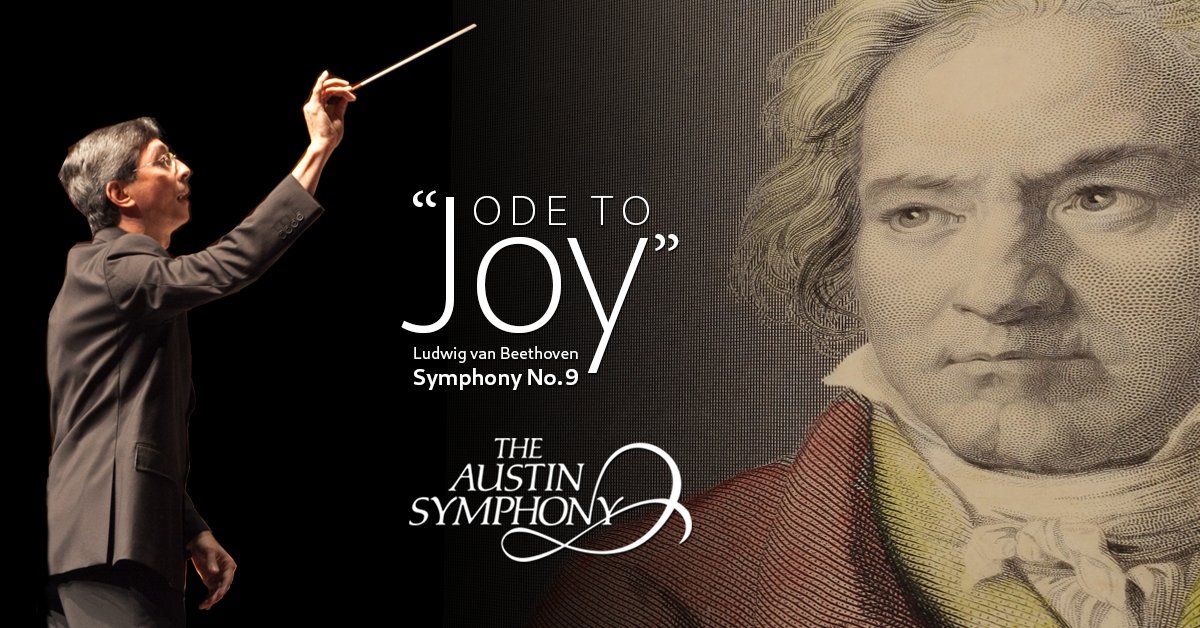 Coming up 11/19+20, don't miss Beethoven's 9th Symphony, the famous Ode to Joy! <a href="/AustinSymphony/">Austin Symphony Orchestra</a> will be performing this + more at <a href="/longcenter/">Long Center</a>. Tix: tinyurl.com/369mtnvp