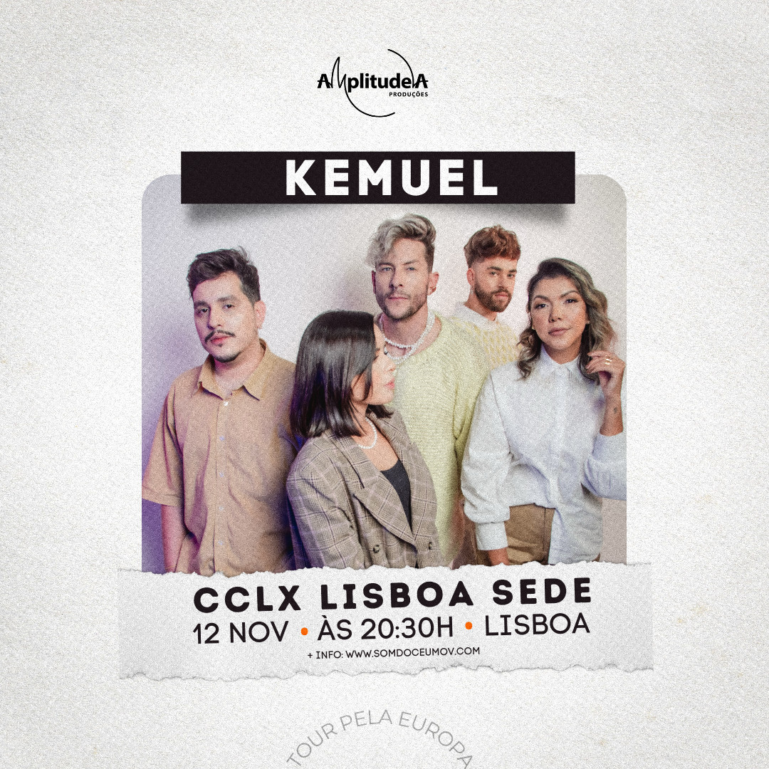 Hoje, às 20:30h, tem agenda do @kemueloficial na CCLX Lisboa Sede (@comunidadecristadelisboa). 

📍 Rua Thilo Krassman, nº7 - Sintra, Portugal. 

💻 Informações, acesse:
somdoceumov.com/product/kemuel…

#AmplitudeA #AgendaKemuel #TourKemuel #Kemuel #Lisboa #Portugal