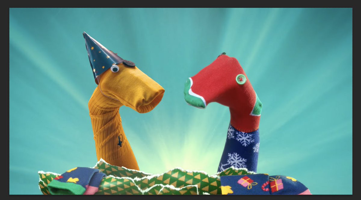 We would say that there is only room for one sock puppet this Christmas, @deliveroo, but we believe that we #WalkBrighter together ;-) Takeaway tonight?