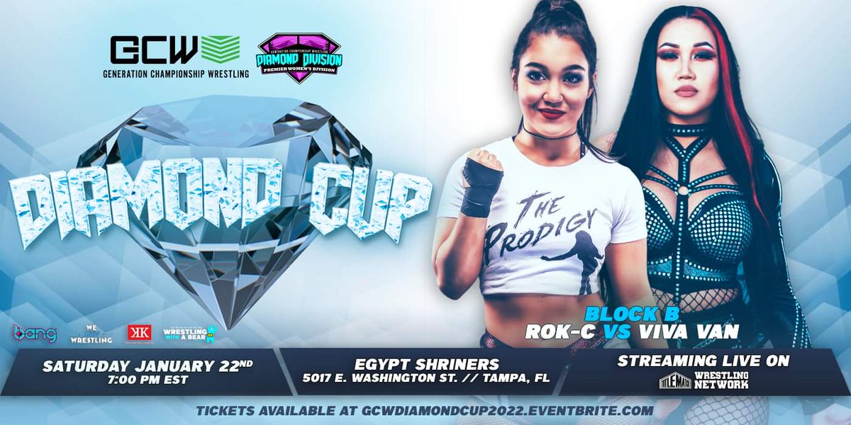 MilfyZoomedInXX's tweet photo. Blocks A & B of the @GCWWrestlingPro #DiamondCup 💎 have been set!
Winner of Each Match moves on to The Semifinals later in the night, winner of that moves on to the Finals even later in the evening.
#womenswrestlingmatters
Tickets:
https://t.co/ZsWdtCJduU
PPV: @TitleMatchWN https://t.co/7NkftbqScu