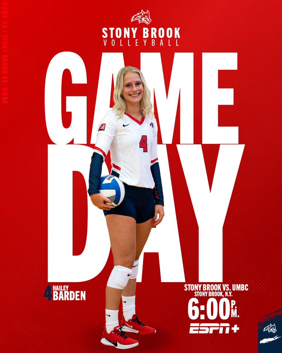Friday night 𝗦𝗘𝗡𝗜𝗢𝗥 sendoff ‼️

🆚 <a href="/umbcvolleyball/">UMBC Volleyball</a> 
📍 Stony Brook, N.Y. 
⏰ 6:00 PM
💻 es.pn/3Da1oYc
📊 bit.ly/2YV7Ymi

🌊🐺 x #AEVB