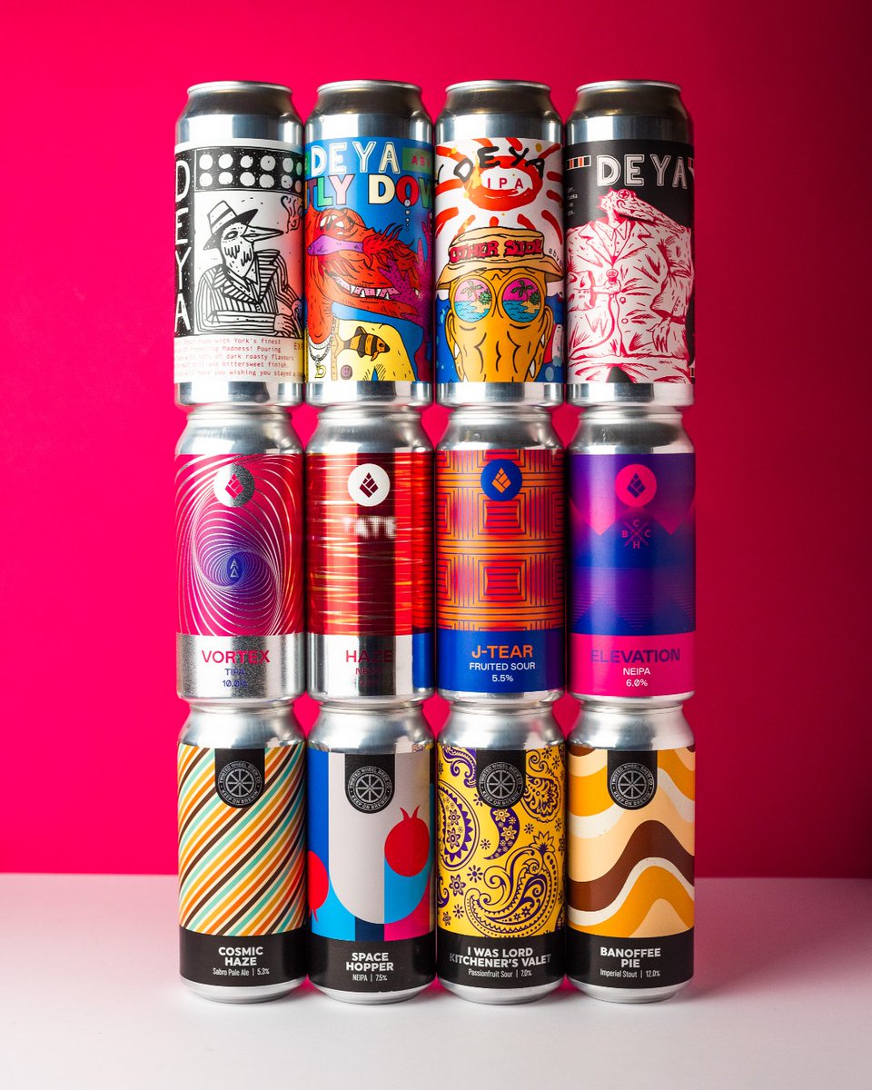RealDrinks_ltd's tweet photo. Looky here! A tower of power indeed. Featuring the best in beery beverages from @deyabrewery @dropprojectbrew and Twisted Wheel this is a 12 pack that would light your beery little soul on fire 🤘🍻🔥
#realdrinks #craftbeer #beerme #craftbeerlover https://t.co/ABIZ4P8qkm