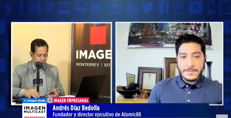 Imagen_Mx's tweet photo. 💻🛒 Andres Díaz Bedolla (@AndresDBedolla), fundador y director ejecutivo de #ATOMIC88, nos habla del comercio electrónico y @AlibabaGroup.
#Entrevista para #ImagenEmpresarial con @Rodpac.
https://t.co/cCulje3hyh https://t.co/2MLA7oGI4t