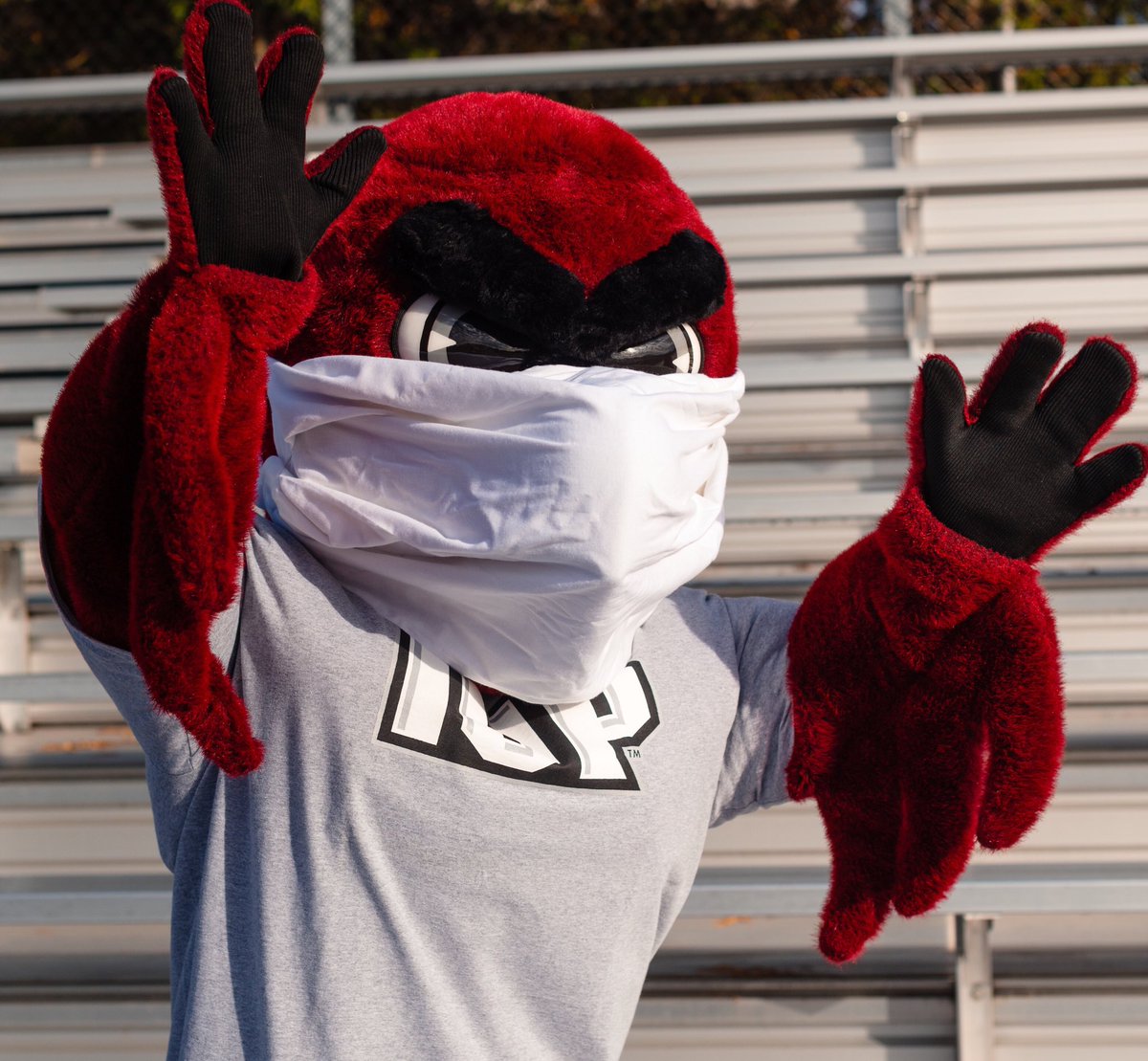 IUPCrimsonHawk's tweet photo. 😷

Coming to the @KCAC_IUP for hoops this weekend? 

Make sure you show IUP student-athletes your pride and mask up! https://t.co/QaDFtPzZtK