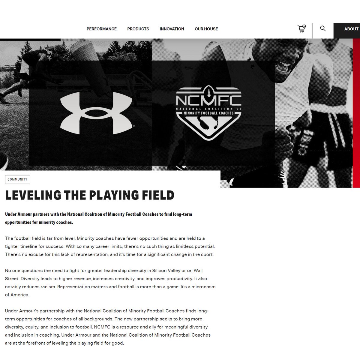 NCMFC1's tweet photo. Their commitment to equity and inclusion in sports is why the #NCMFC is fortunate to have @UnderArmour’s support. Learn more about the partnership and how we’ll level the playing field together.

📰 https://t.co/tMiADhLB7q https://t.co/Y5adkc45LG