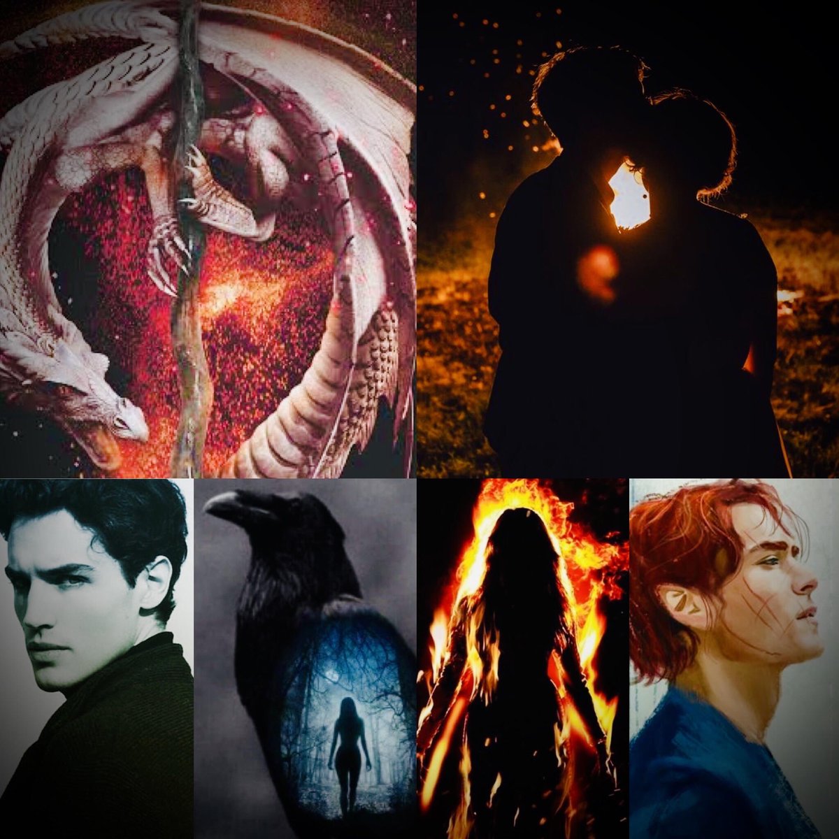 laurieannforest's tweet photo. The #lovetriangle &amp; #lovequadrangle of #TheBlackWitchChronicles ❤️🐲🔥💙🌊🐍💜 (Pinterest inspiration) (I have no idea how the love quadrangle will resolve as of yet…) https://t.co/W6sjWAuFHh