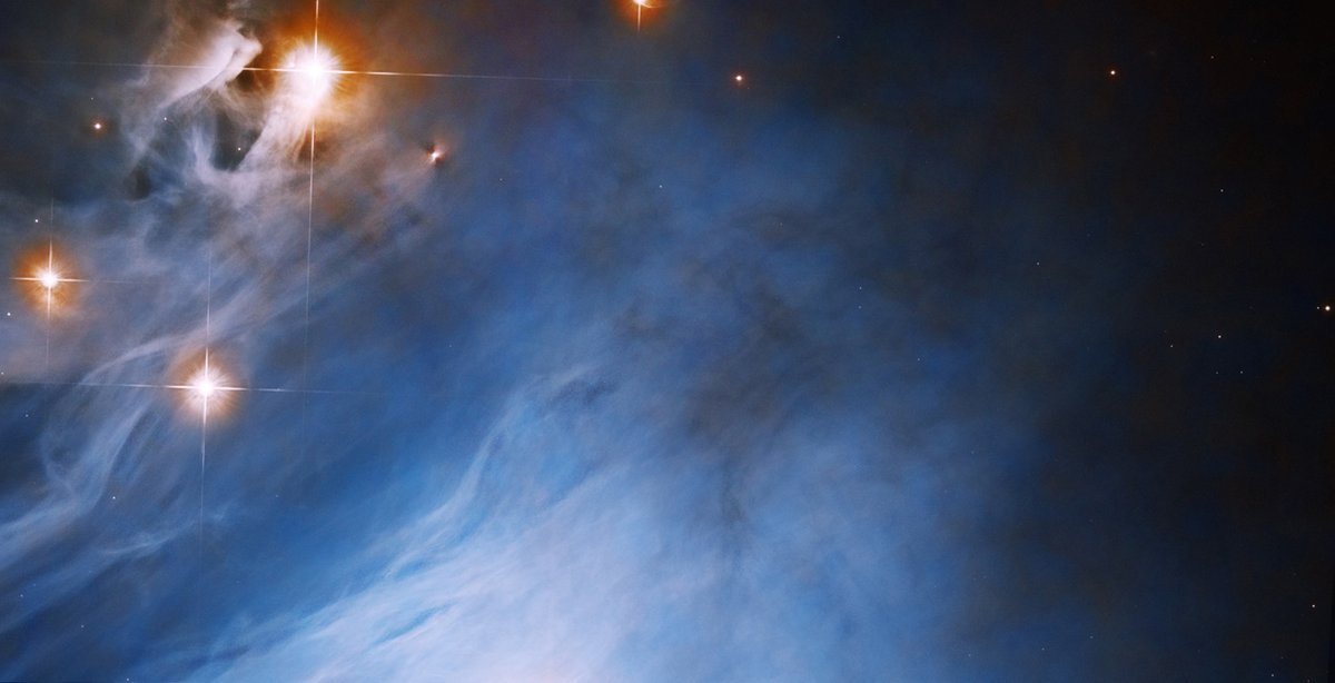NASAHubble's tweet photo. Reflection nebulae are clouds of gas and dust that reflect light from nearby stars.

You can see the phenomenon in this newly released Hubble image that shows a portion of IC 2631. Read more: https://t.co/NttEIM2PQv

#NebulaNovember https://t.co/Ik4mdlFxxa