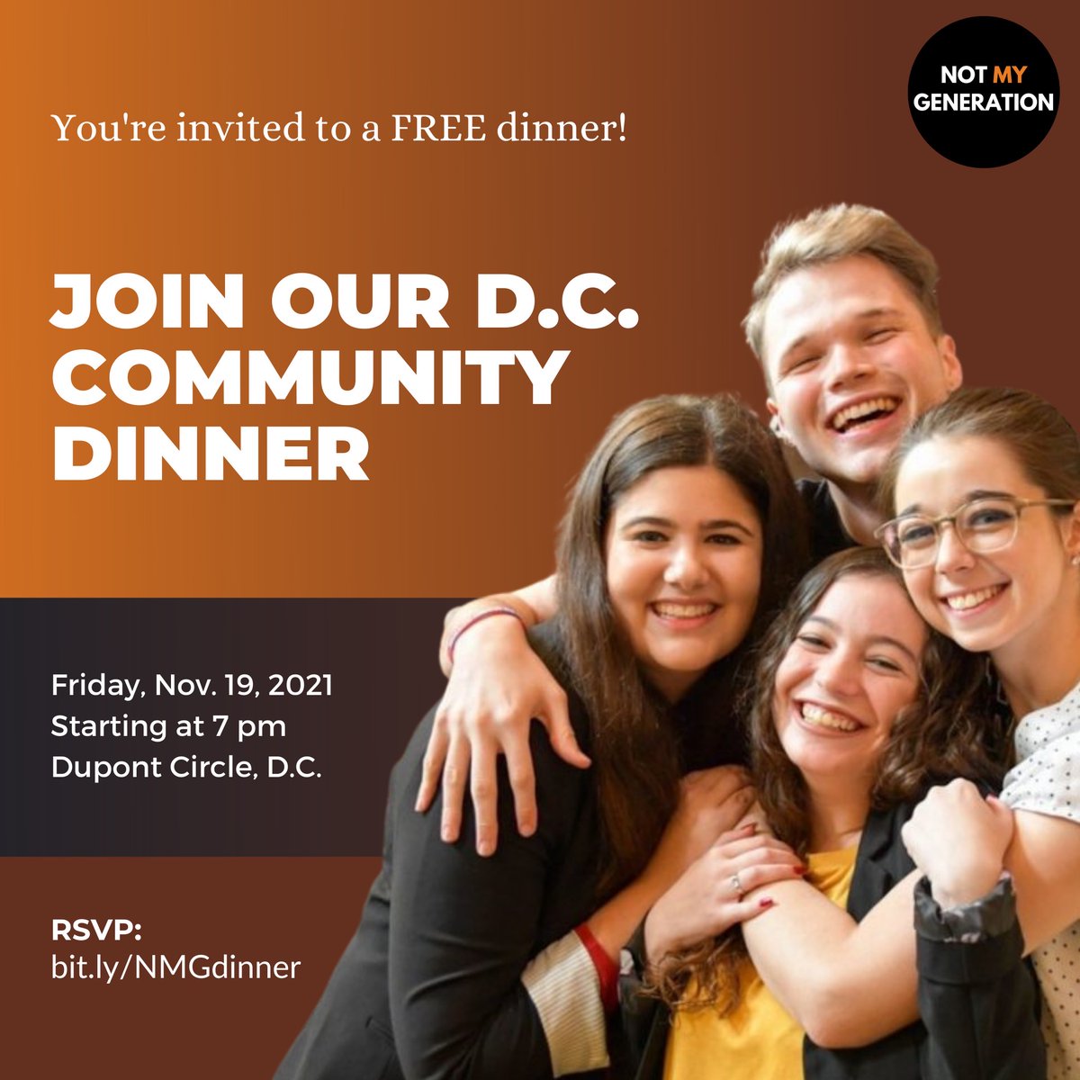 nmg_gvp's tweet photo. Do you live in DC? Do you believe in abolition? Do you want to join a community working to de-police the gun violence prevention movement?

RSVP at https://t.co/Sacw6t7Zf4 for a Community Dinner next Friday, November 19! https://t.co/KfNxYVc0iA