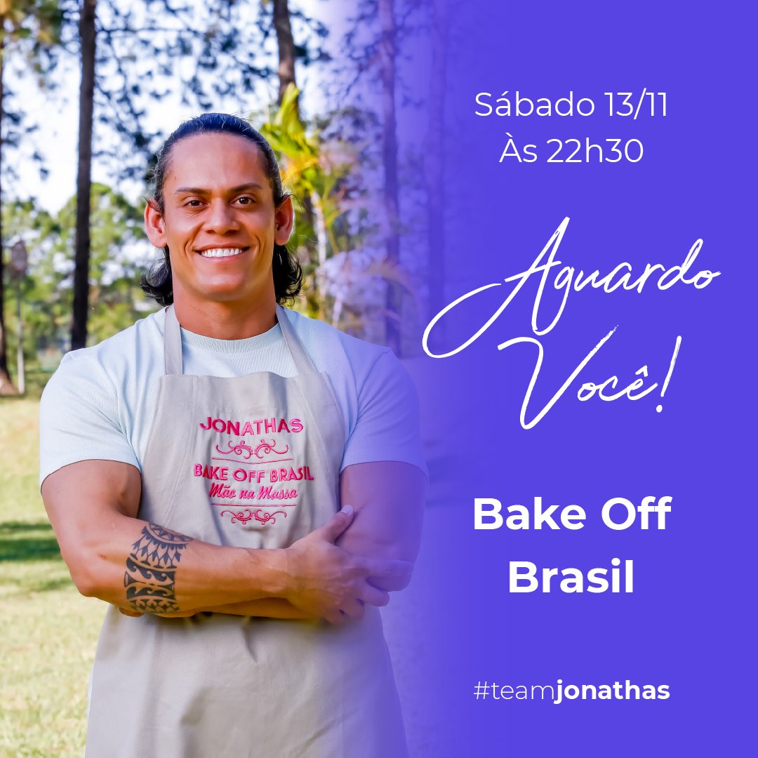 jonathasbakeoff's tweet photo. Sábado é dia de @bakeoffbrasil, hein!?
Quem aí não vai perder por nada?
Aguardo vocês lá! ❤️
Fotos: @sbt / Reprodução
#confeiteiro #confeitaria #competição #sbt #discoveryhhbr #bakeoff7 #bakeoff #bakeoffbrasil #bakeoffbrasil7 https://t.co/ctrYz7u8ZC