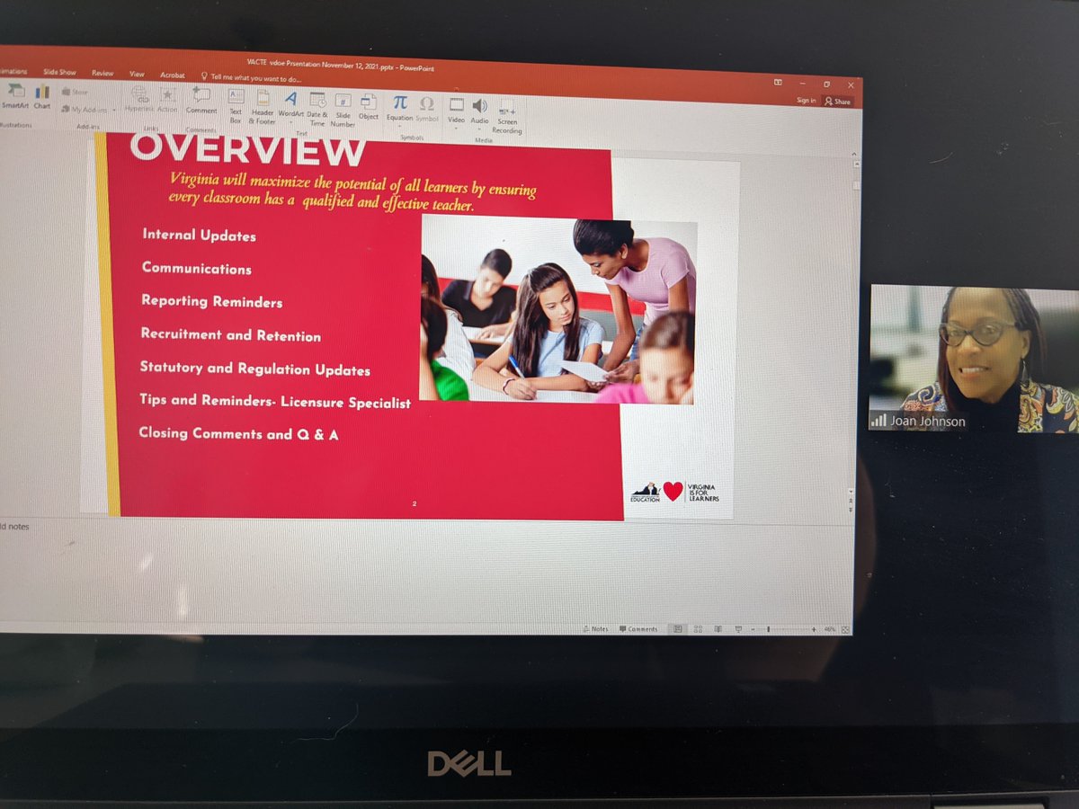 We're delighted to welcome Dr. Joan Johnson, Assistant Sup, VDOE to #VACTEFall21 This partnership and dialogue is foundational for our work to strengthen teacher prep in Virginia!