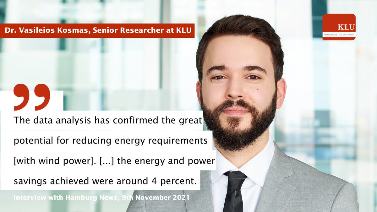 What about the viability of wind-based ship propulsion systems? KLU is investigating this promising technology within the WASP project, and practical tests have proven promising so far. Full interview w/ Vasileios Kosmas <a href="/csglatklu/">Center for Shipping and Global Logistics</a>: hamburg-news.hamburg/en/innovation-…